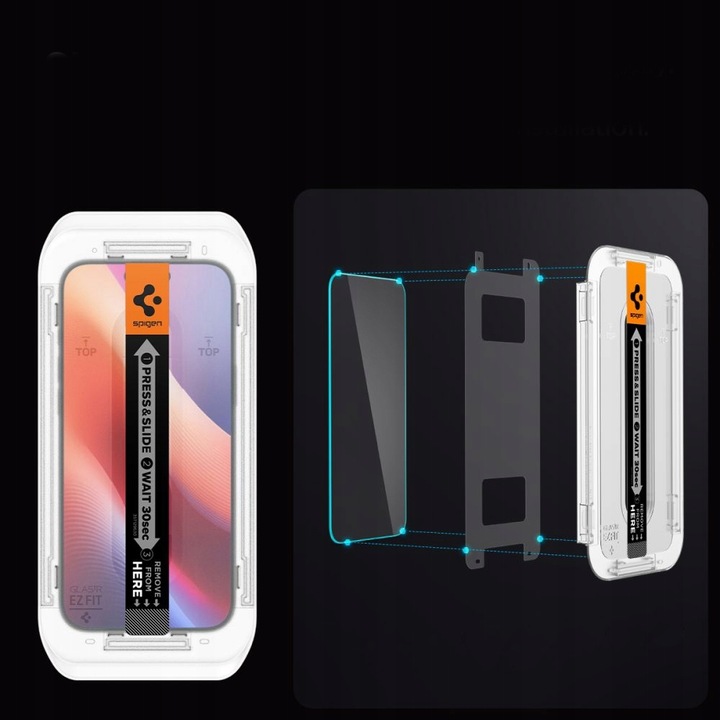 SZKŁO HARTOWANE SPIGEN EZ FIT DO iPhone 16 Pro Max, SZYBKA do Etui 2szt