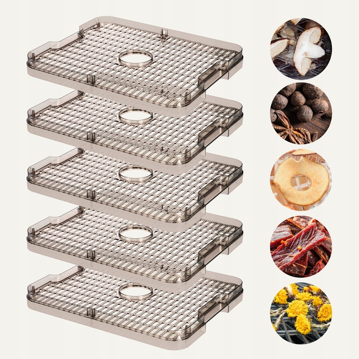 Suszarka spożywcza DUŻA Suszarka do grzybów owoców żywności 5sit TIMER