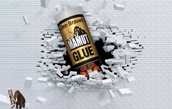 KLEJ Listwy Przypodłogowe Mamut Glue Biały 290ml