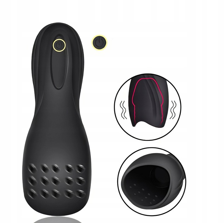 Masturbator Ssący Dla Mężczyzn 10 Trybów Silikon USB Wytrysk Tuba