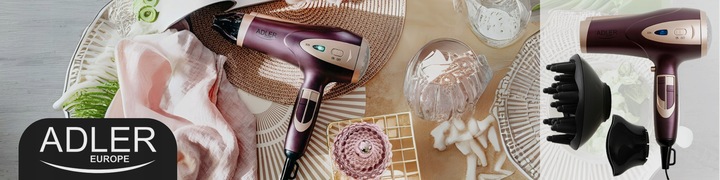 SUSZARKA DO WŁOSÓW Z JONIZACJĄ 2400W Zimny nawiew + Koncentrator i