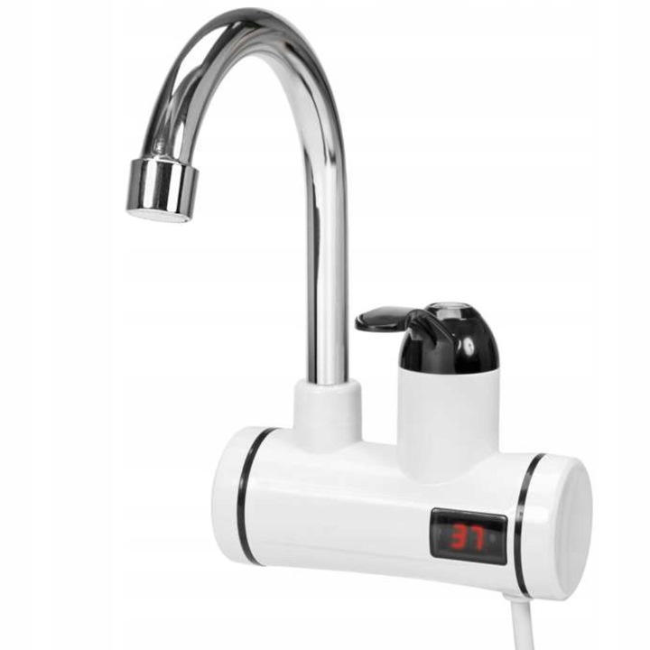 PRZEPŁYWOWY PODGRZEWACZ WODY Z BATERIĄ ŚCIENNĄ