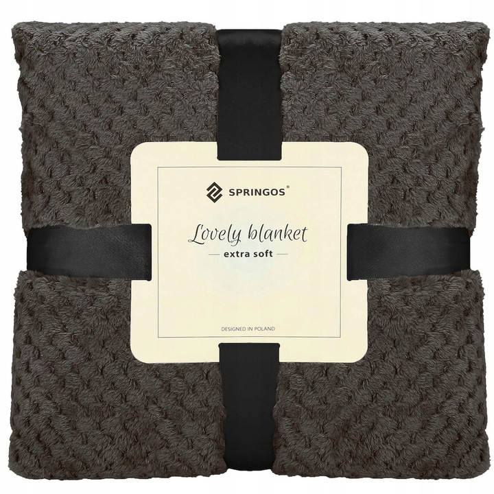 GRUBY KOC CIEPŁY NARZUTA DWUSTRONNA NA ŁÓŻKO KANAPĘ 220x200 cm PLED MIĘKKI