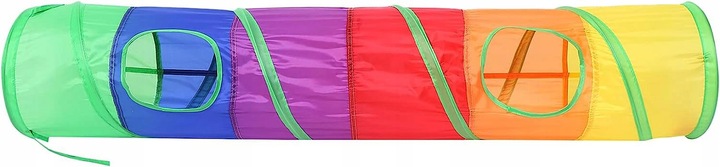 DŁUGI TUNEL DLA KOTA KOTÓW ZABAWKA Z PIŁECZKĄ KRYJÓWKA DOMEK SKŁADANY 120cm