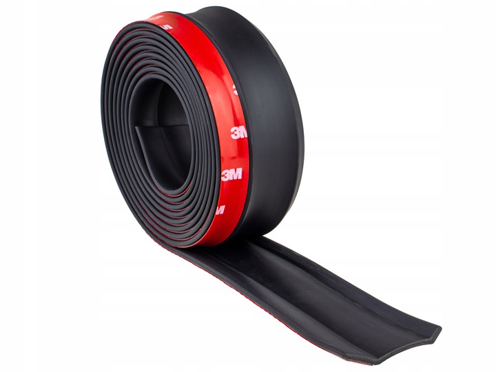 UNIWERSALNA dokładka zderzaka przedniego spoiler GUMOWA 2,5m SPOJLER OSŁONA