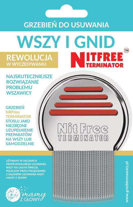 HIT WSZY 3w1 grzebień NitFree Terminator + preparat 200ml + lotion ochronny