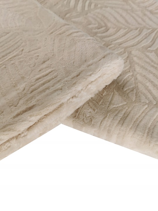 KOC GRUBY NA PREZENT TŁOCZONY WZÓR NARZUTA DLA CÓRKI 150x200 BEŻOWY