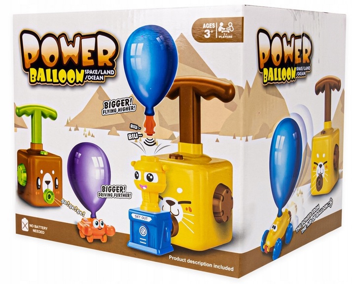 Aerodynamiczny samochód wyrzutnia balonów samochody KRAB 12 X BALON