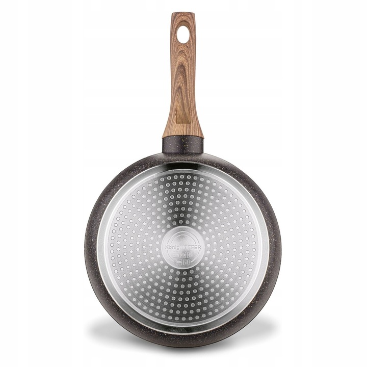 PATELNIA GŁĘBOKA POKRYWKA Granitowa Marmurowa KonigHOFFER Pescado 28 cm