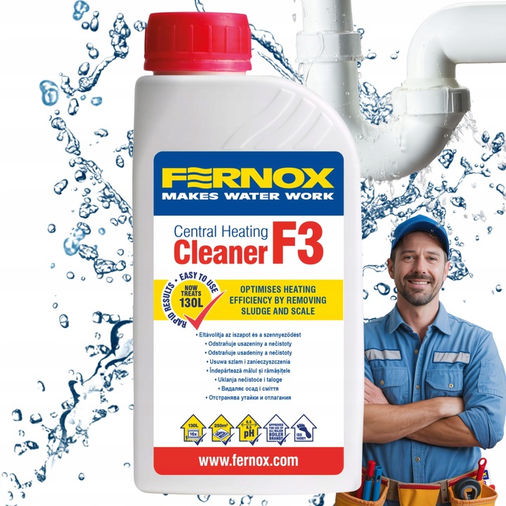 FERNOX F3 Cleaner Preparat do czyszczenia instalacji grzewczych 500 ml