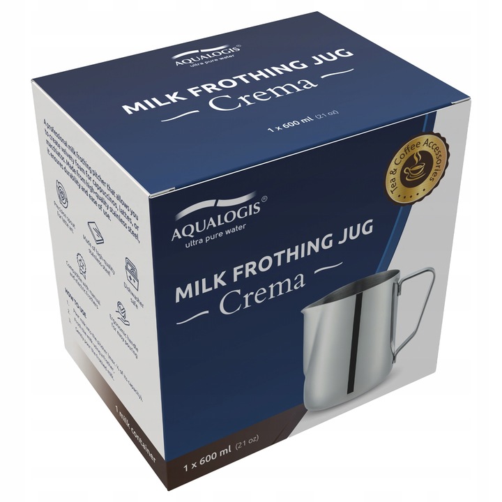 Dzbanek do Spieniania Mleka 600ml ze Stali Nierdzewnej Mlecznik