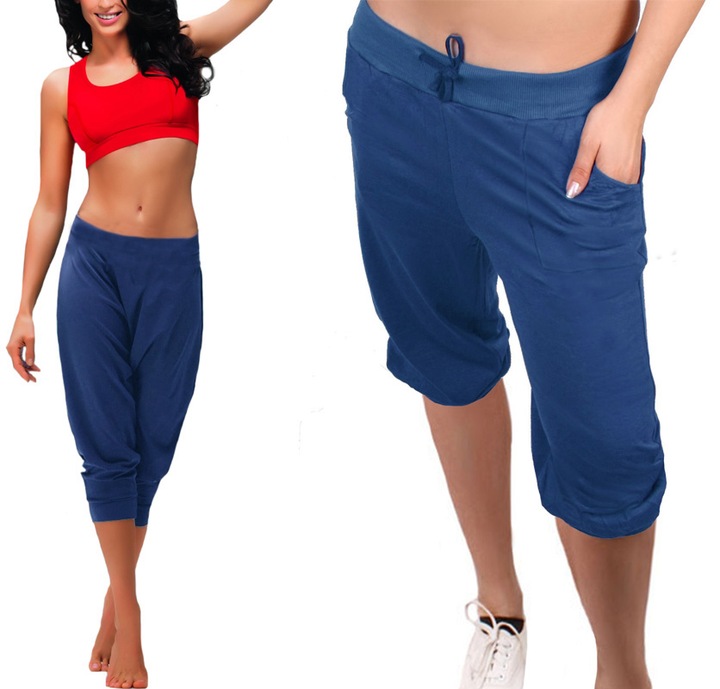 SPODNIE rybaczki ALLADYNKI duże A80 cappucino 4XL