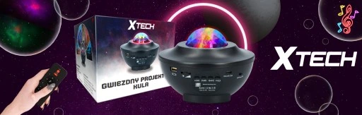 PROJEKTOR GWIAZD RZUTNIK NIEBA LAMPKA NOCNA LED GŁOŚNIK BLUETOOTH + PILOT