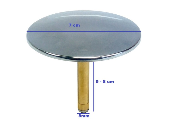 Korek do wanny do syfonu wannowego automatycznego standard WIRQUIN