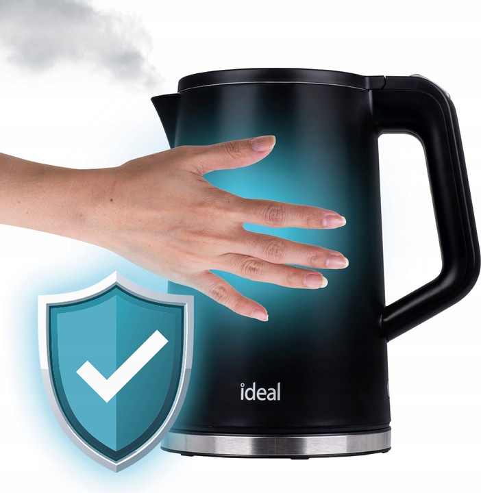 CZAJNIK ELEKTRYCZNY BEZPRZEWODOWY IDEAL Izolowany CICHY