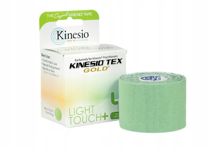 Kinesio Tex Gold Light Touch+ hipoalergiczna do wrażliwej skóry 5 cm x 5 m