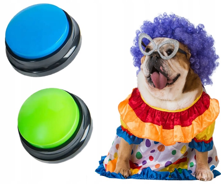 PRZYCISK SZKOLENIA Psa Kota NAGRYWANIE DŹWIĘKU przyciski NAUKA 2szt MP097