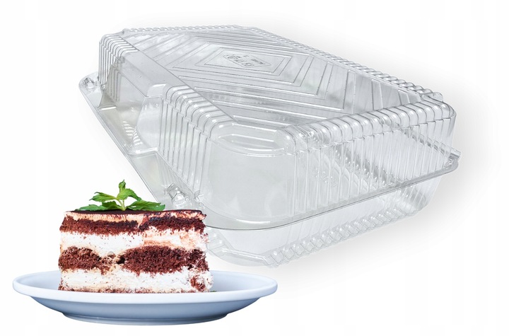 Pojemniki plastikowe na ciasto opakowanie WESELE KOMUNIE CHRZCINY 50 szt.