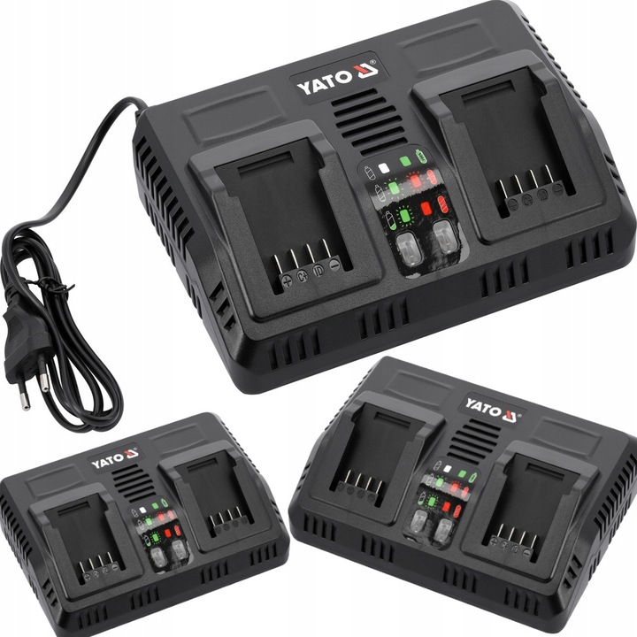 INTELIGENTNA PODWÓJNA ŁADOWARKA 18V (2,4-4,5A) YATO YT-828501