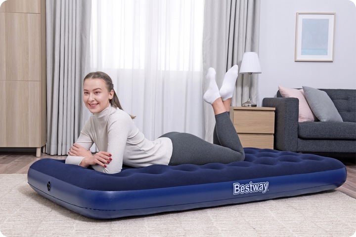 MATERAC DMUCHANY DO SPANIA 188x99 BESTWAY z POMPKĄ