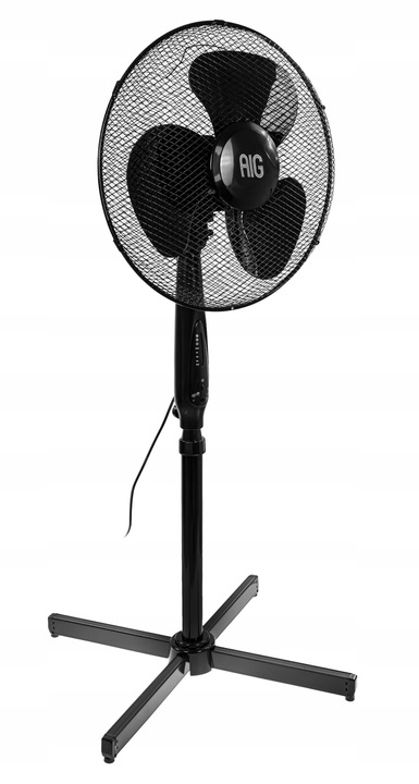 WENTYLATOR STOJĄCY WIATRAK PODGŁOGOWY NA PILOTA TIMER OSCYLACJA 40W 3 TRYBY
