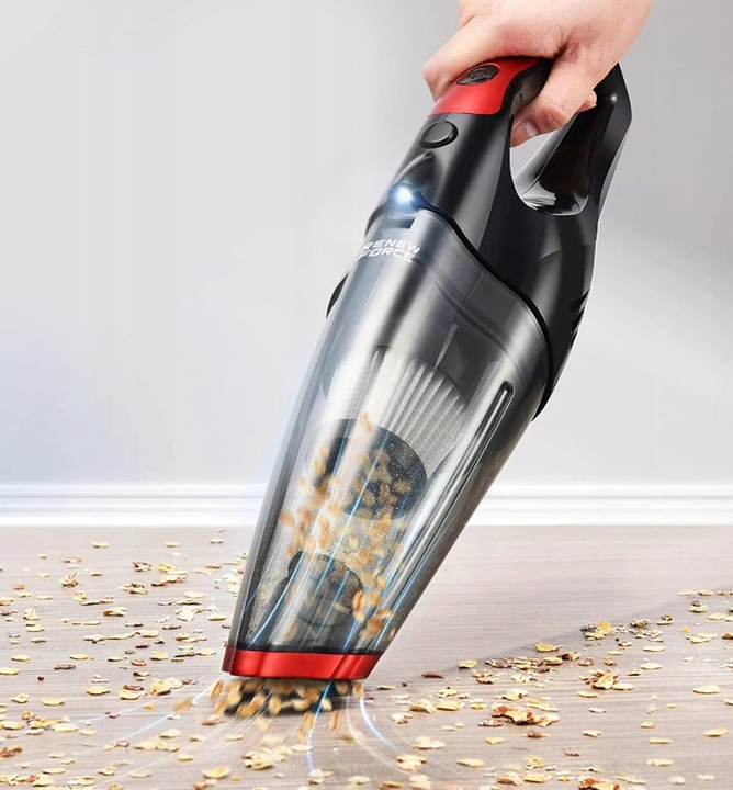 ODKURZACZ SAMOCHODOWY CYKLONOWY 400W BEZPRZEWODOWY BEZWORKOWY HEPA