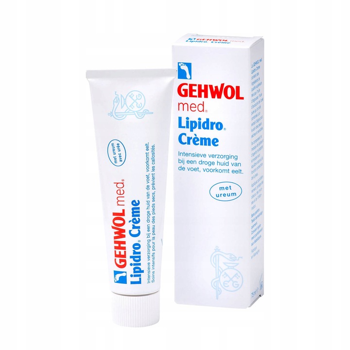 Krem do stóp z mocznikiem nawilżający Gehwol Med Lipidro Creme 125 ml