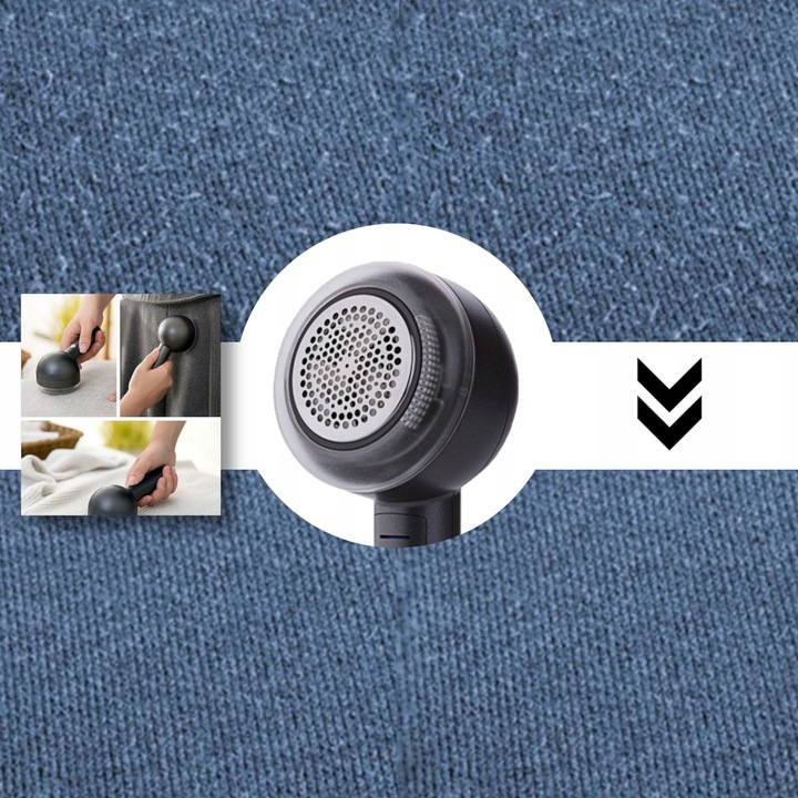 GOLARKA do ubrań swetrów tapicerki DUŻA MOCNA + 2 OSTRZA TNĄCE W ZESTAWIE