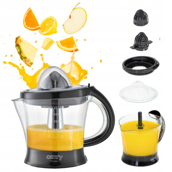 Wyciskarka do Cytrusów CR 4008 40W Automatyczna 1L Czarna