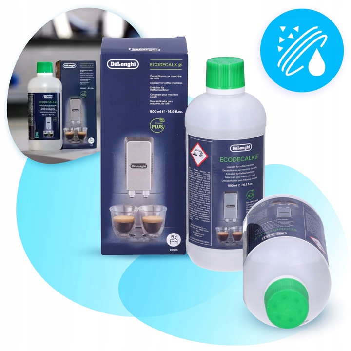 ORYGINALNY ODKAMIENIACZ do ekspresów DeLonghi EcoDecalk 500ml DLSC500