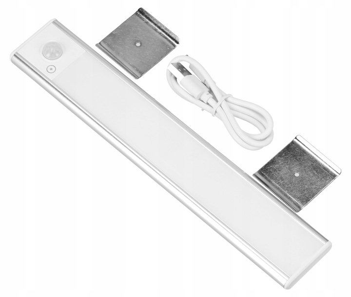 Lampa Listwa Oświetleniowa LED Czujnik Ruch Magnes Baterie 22cm Podszafkowa