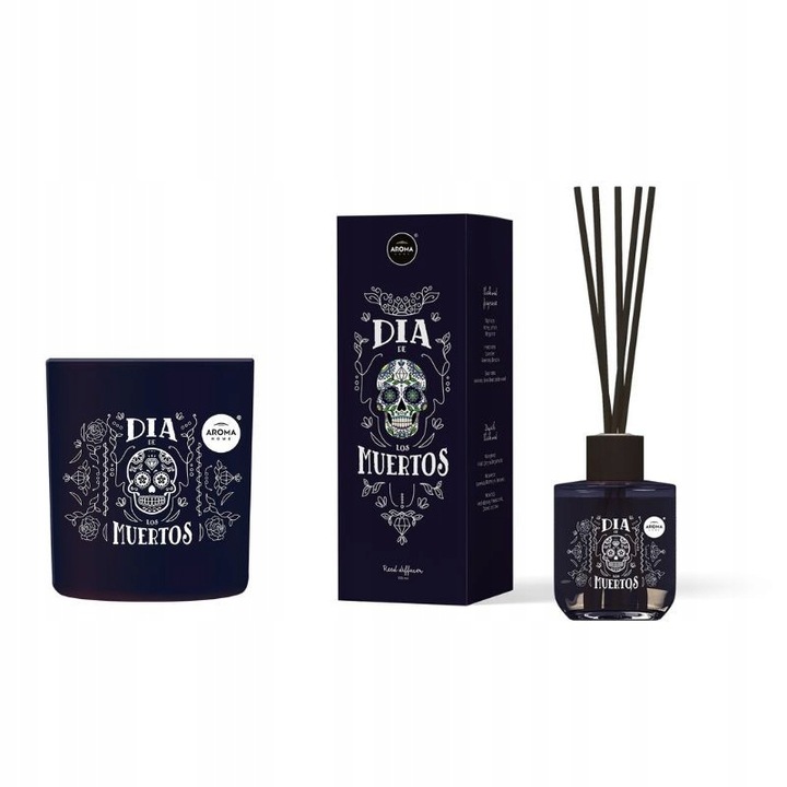 PATYCZKI ZAPACHOWE AROMA STICKS DIA DE LOS MUERTOS 100ML ZAPACH BLACK