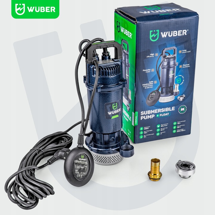 POMPA Z PŁYWAKIEM ZATAPIALNA Z SITEM DO WODY BRUDNEJ CZYSTEJ