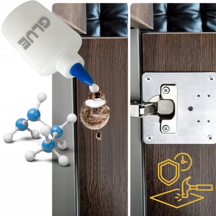 30x PŁYTKA DO NAPRAWY WYRWANYCH ZAWIASÓW MEBLOWYCH SZAFEK ZESTAW