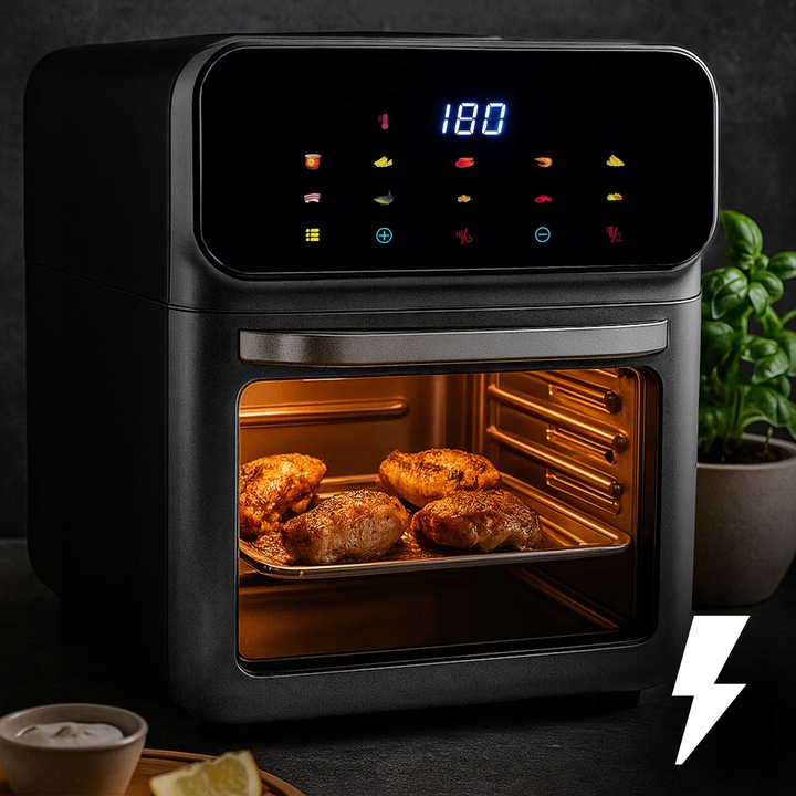 FRYTKOWNICA BEZTŁUSZCZOWA AIR FRYER 8,5L PIEKARNIK 1350W 10 TRYBÓW