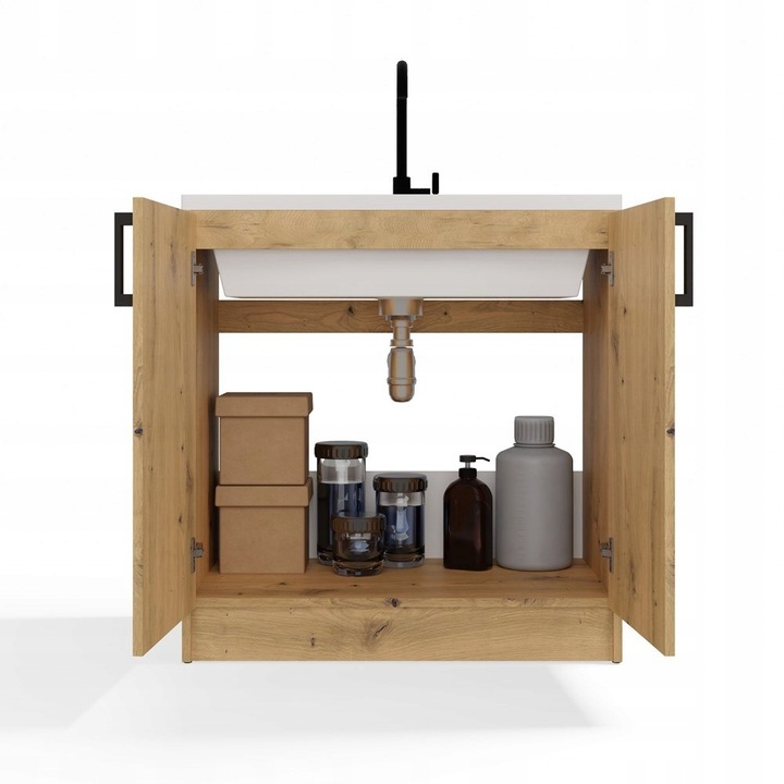 SZAFKA KUCHENNA DOLNA POD ZLEWOZMYWAK KATIA 80 CM DĄB ARTISAN