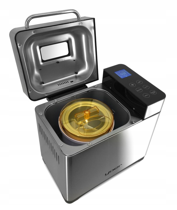 Wypiekacz do chleba Automat MENU PL Yoer INOX +Przepisy +19 programów +LODY