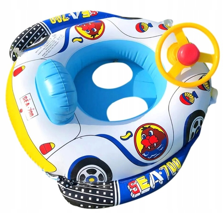 KOŁO KÓŁKO DMUCHANE DO PŁYWANIA BASENU WODY AUTO