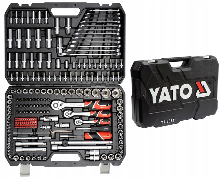 ZESTAW NARZĘDZI KLUCZE NASADOWE YATO + ZESTAW BITY