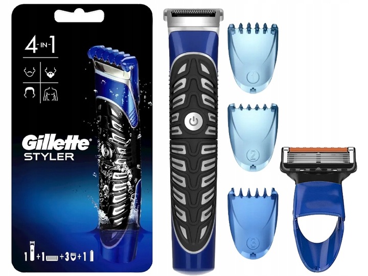 PRECYZYJNY TRYMER DO CIAŁA I ZAROSTU + MASZYNKA DO GOLENIA GILLETTE STYLER