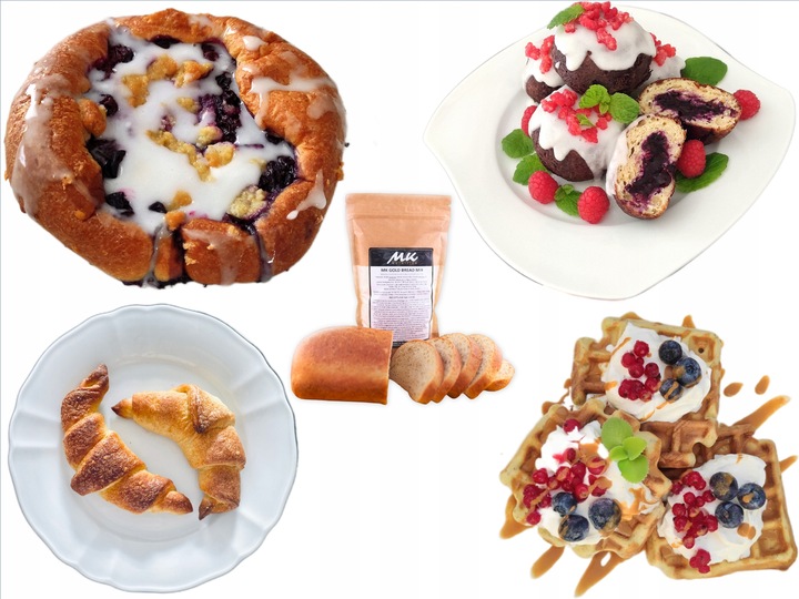 KETO CHLEB Mieszanka chlebowa wysokobiałkowa MK GOLD BREAD MIX 600g