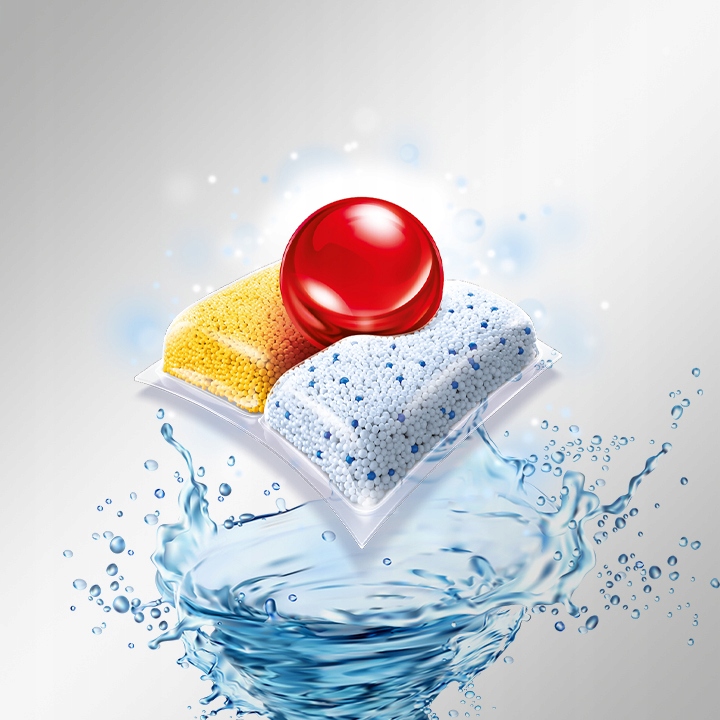 Kapsułki Do Zmywarki Tabletki Quantum All-In-1 Lemon Finish 64 sztuki