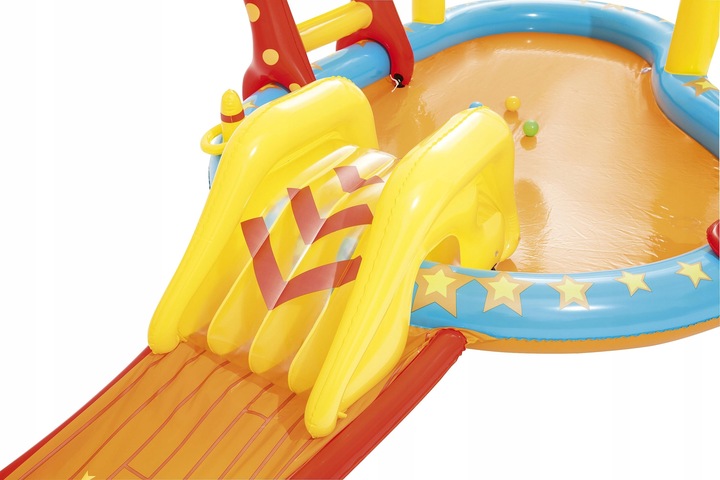 DMUCHANY PLAC ZABAW ZJEŻDŻALNIA KRĘGLE BESTWAY 53068