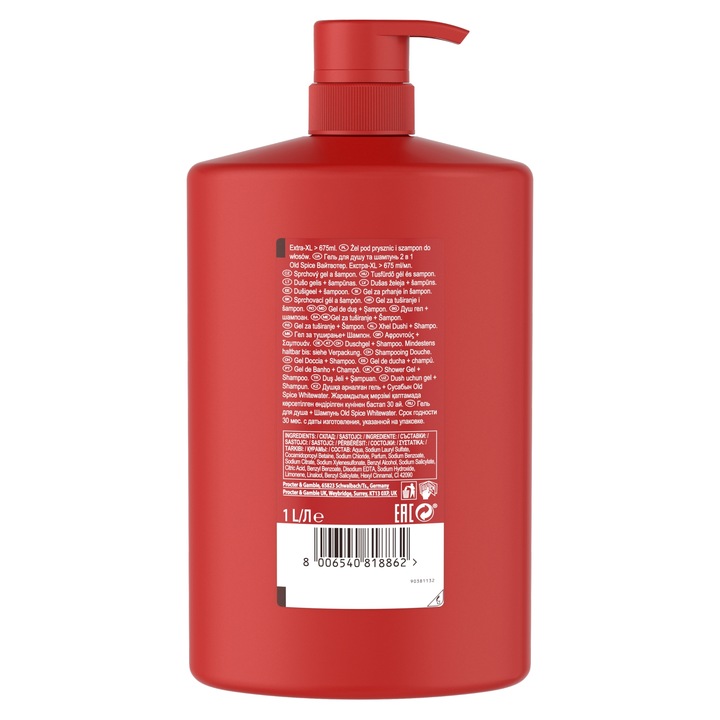 Old Spice Whitewater Żel Do Twarzy Pod Prysznic I Szampon Dla Mężczyzn