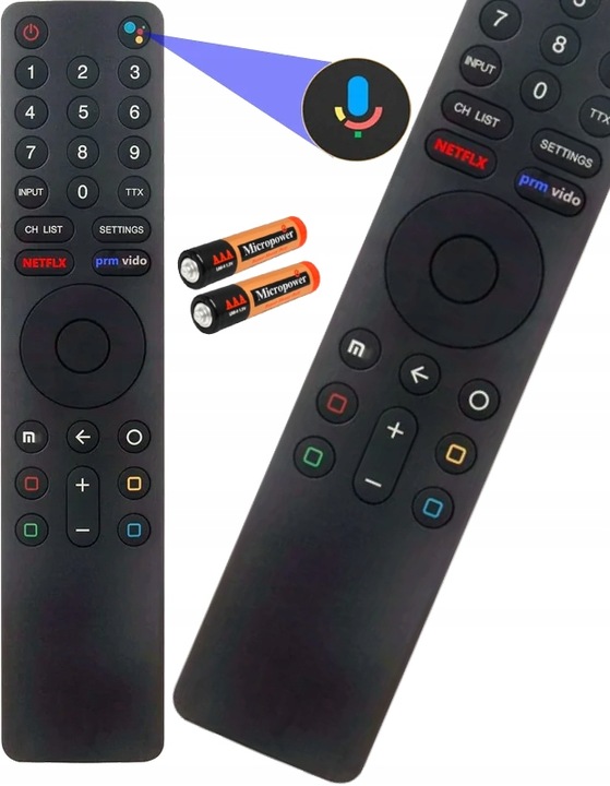 PILOT DO TELEWIZORA XIAOMI SMART TV GOOGLE NETFLIX BATERIE GRATIS