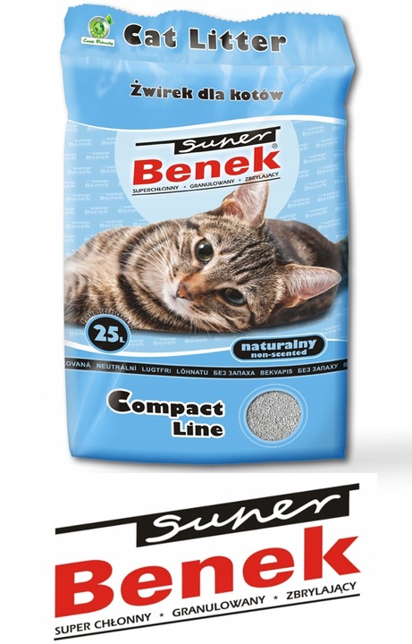 SUPER BENEK Żwirek Compact 25L