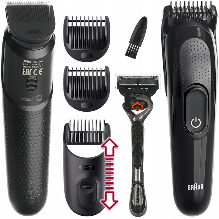 Braun Series 3 : Maszynka do włosów, Trymer, Golarka - Wszystko w jednym HQ