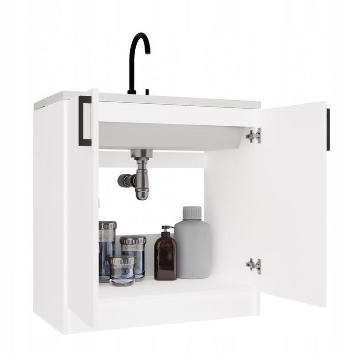 SZAFKA KUCHENNA DOLNA POD ZLEWOZMYWAK KATIA 80CM BIAŁA