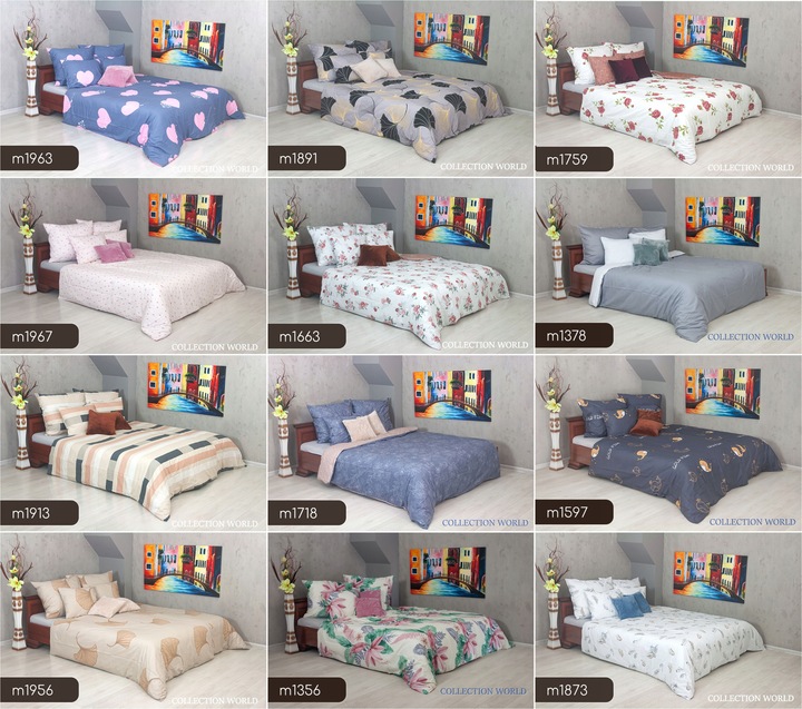 Pościel ELWAY 160x200 Bawełna Satynowa NOWE WZORY