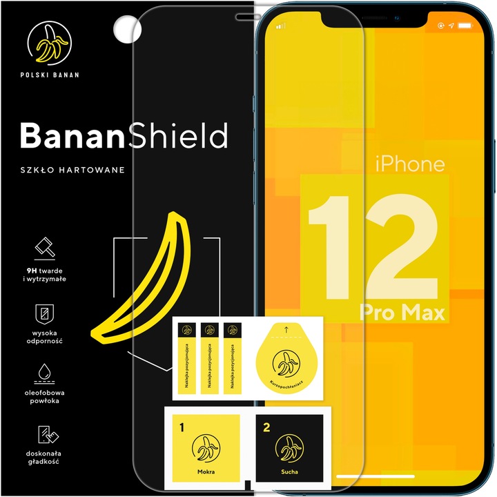 Szkło hartowane 9H BananShield do Apple iPhone 12 Pro Max